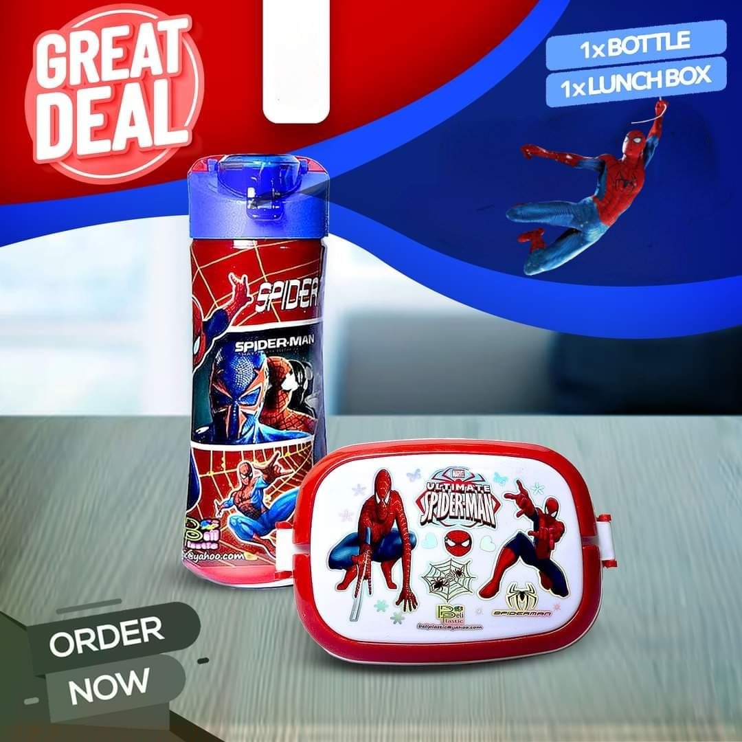 Water Bottle & Lunch Box Combo: Hydrate & Nourish: