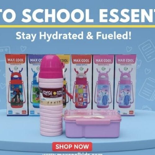 "Hot & Cold Water Bottle with Lunch Box - BPA-Free & Leak-Proof"