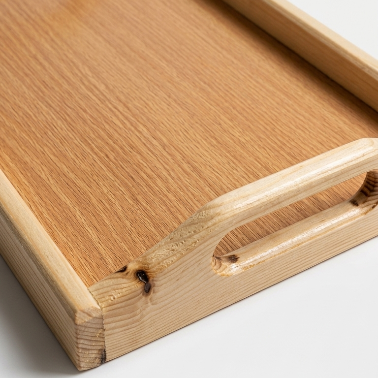 Wooden Serving Tray – Natural Wood Multipurpose Serving Tray – Premium Quality - Image 3