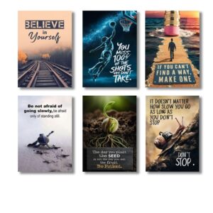 6 PC Wall Decor Cardboard Phototiles With Double Tape For Back Sticking Motivational Quotes With Images