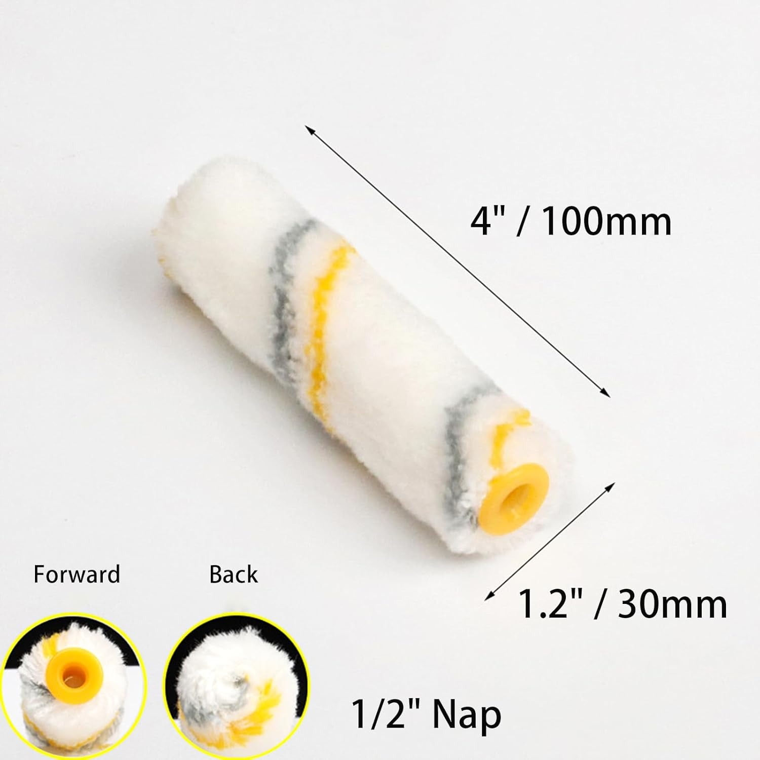 Mini Paint Roller Refill 4 Inch – High Quality Paint Roller Sleeve for Smooth Wall Finishing (10 PCs) - Image 2