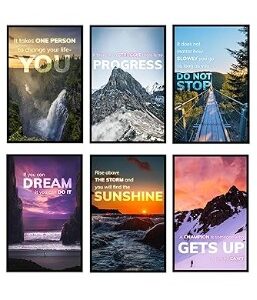Decoration home decoration item 6 pcs fRAME board wall decor photo on wall PHOTO TILE canvas art decor for home easy set up with both side tape