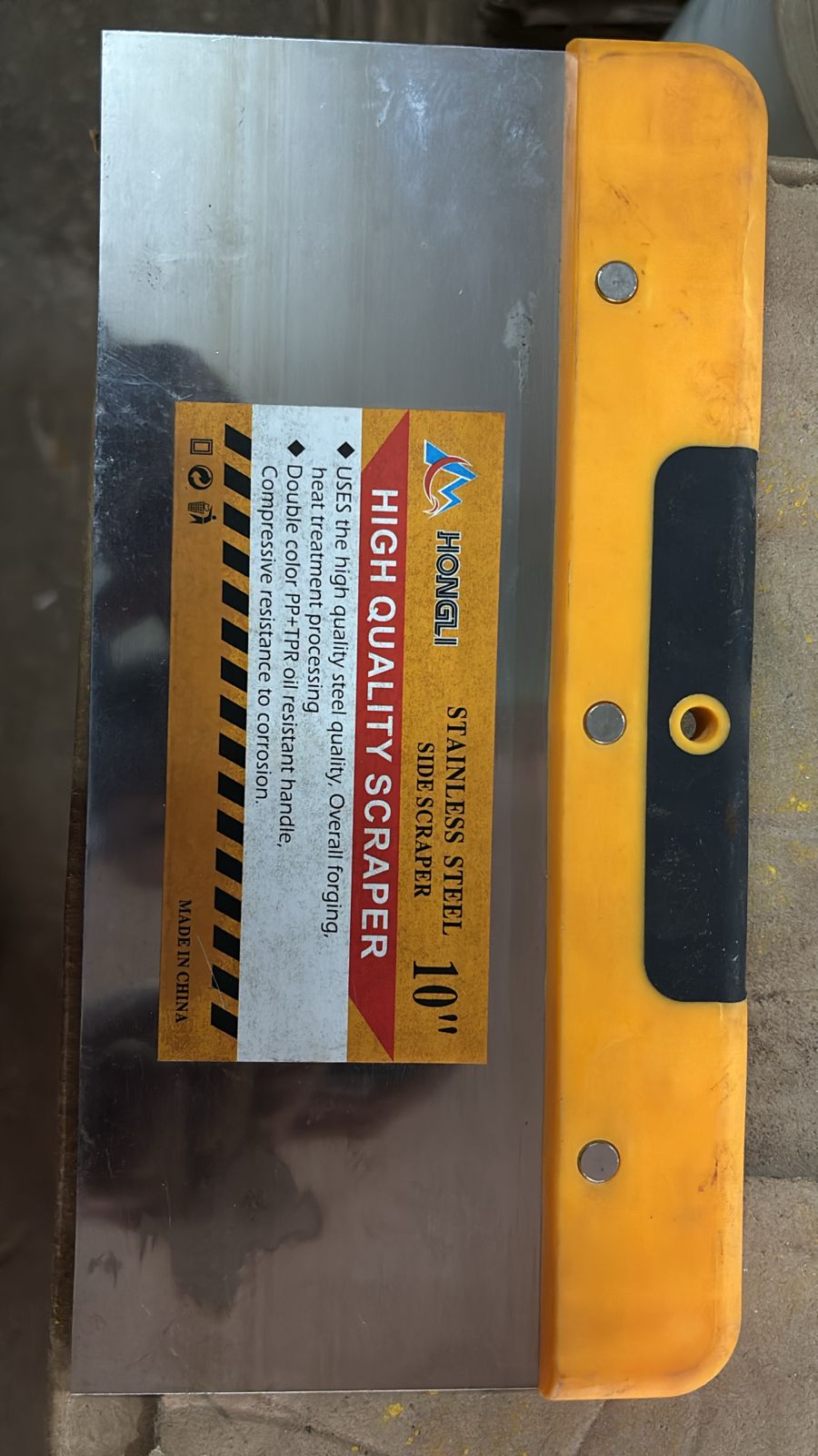 Stainless Steel Scraper with Durable Handle | Multi-Purpose Cleaning & Surface Scraping Tool - Image 5
