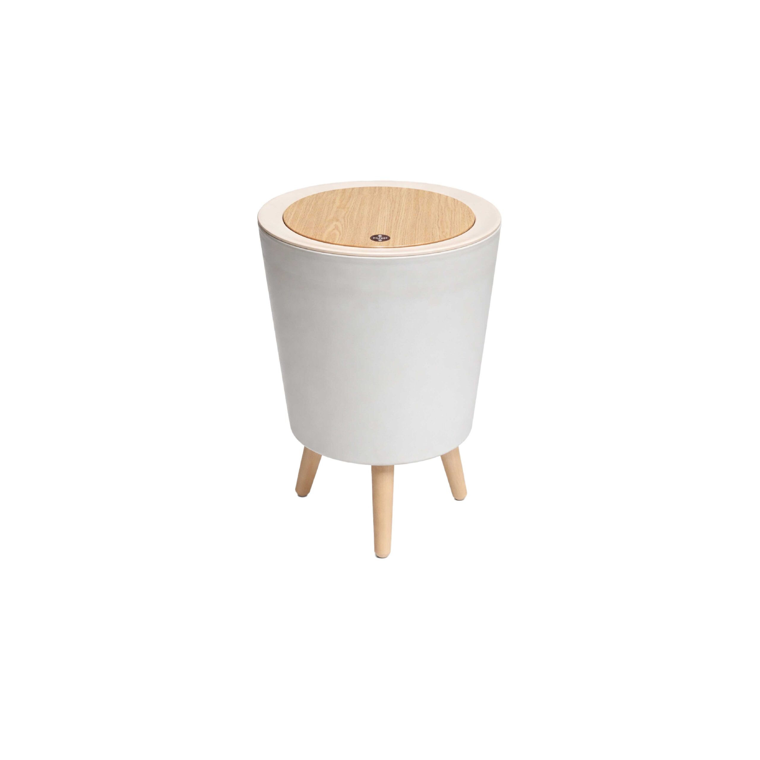 Royal's 8L Modern Nordic Trash Bin with Push Mechanism & Elevated Legs - Image 3