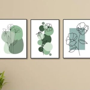 Set of 3 Premium Wall Art Photo Tiles – Modern Home Decor Sets