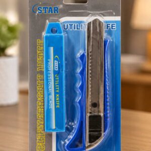 Star Utility Knife - Durable And Versatile Handheld Cutting Tool Designed For Precision Work, Crafts, Packaging, And General Utility Tasks