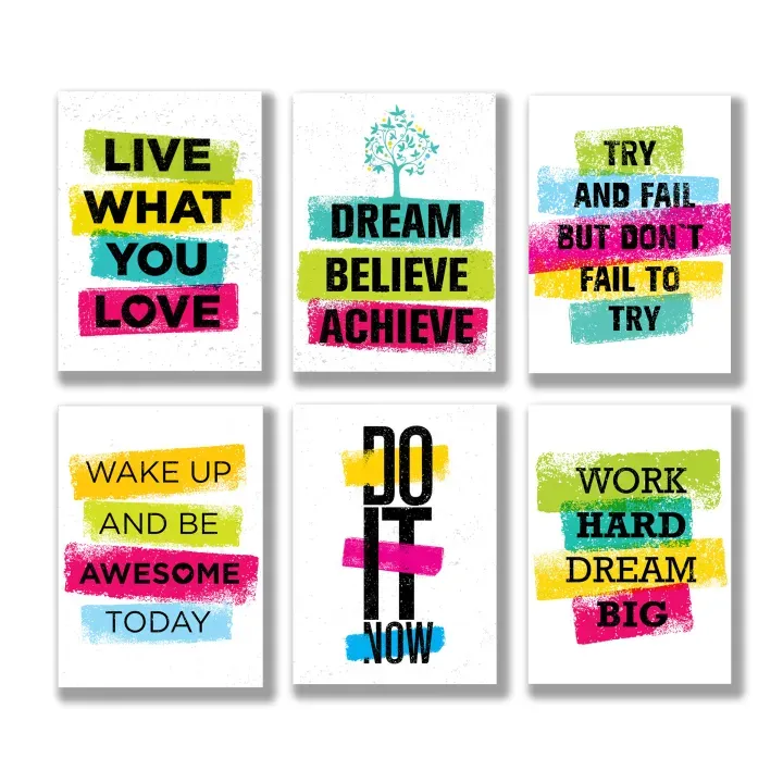 Set of 6 Premium Wall Art Photo Tiles – Modern Home Decor Sets 8x11 - Image 2