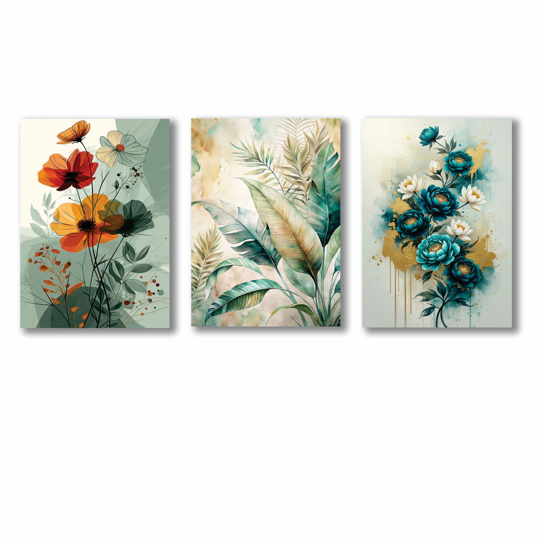 Set of 3 Premium Wall Art Photo Tiles – Modern Home Decor Sets - Image 2