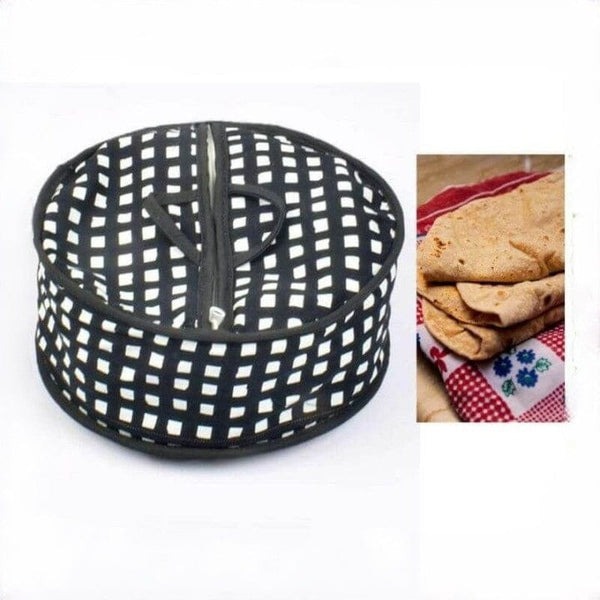 Roti Zipper Bag – Reusable, Airtight And Insulated Storage Bag For Keeping Chapati Fresh And Warm (Random Design) - Image 4