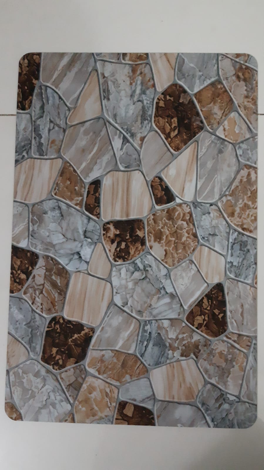 Super Absorbent Non-Slip Bathroom Floor Mat - Quick-Dry Soft Marble Stone Design 23 × 15 inch - Image 4