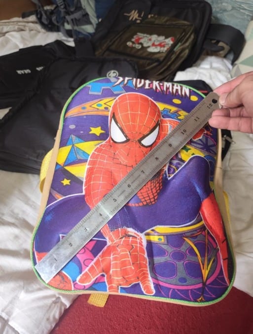 Spider-Man Kids School Bag – 12-Inch Cartoon Backpack for Boys | Nursery & Preschool Lightweight School Pack - Image 3