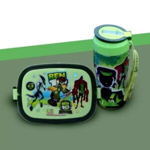 "Water Bottle & Lunch Box Combo - Stay Hydrated & Nourished On-The-Go"