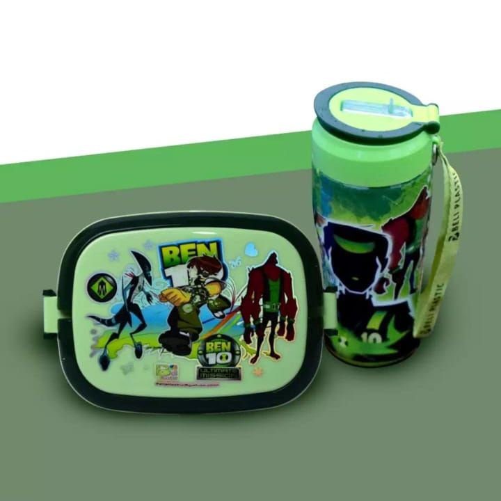 "Water Bottle & Lunch Box Combo - Stay Hydrated & Nourished On-The-Go"