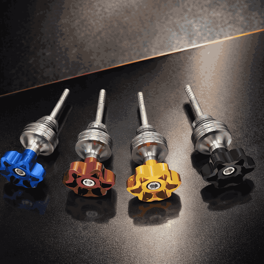 Universal CNC Aluminum Alloy Motorcycle Oil Dipstick – Premium Engine Fuel Tank Oil Level Gauge for All Bikes (Random Color)