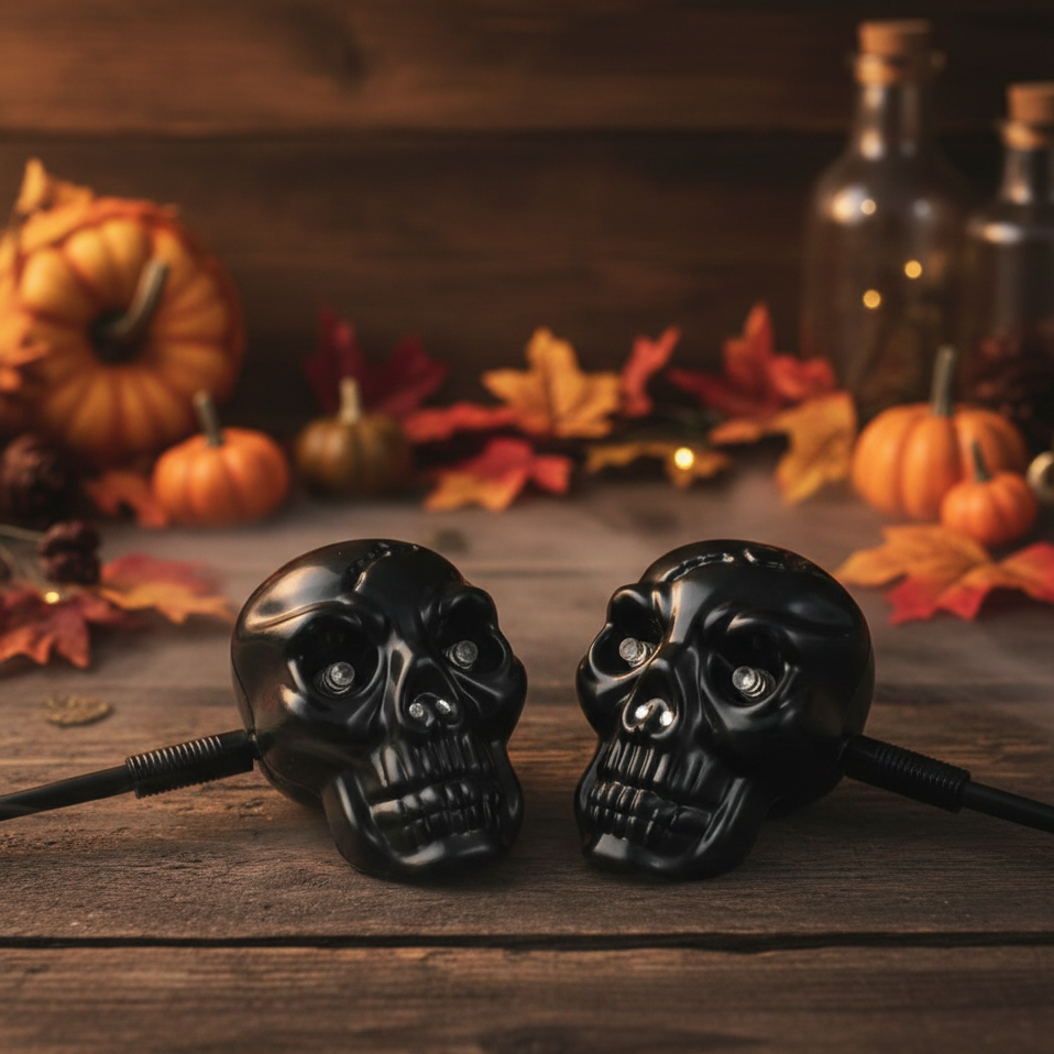 Special Decoration Fancy Stylish Skull Shape Motorcycle Indicators
