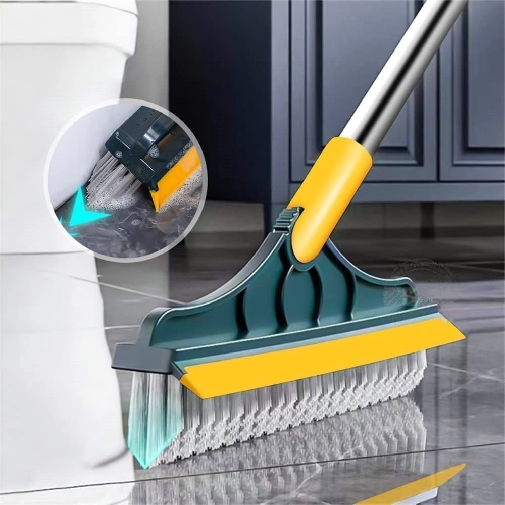 Keep your home spotless with this 2-in-1 floor cleaning brush. Featuring a 120° rotatable head, it easily scrubs bathroom tiles, windows, and floors for effortless cleaning - Image 2