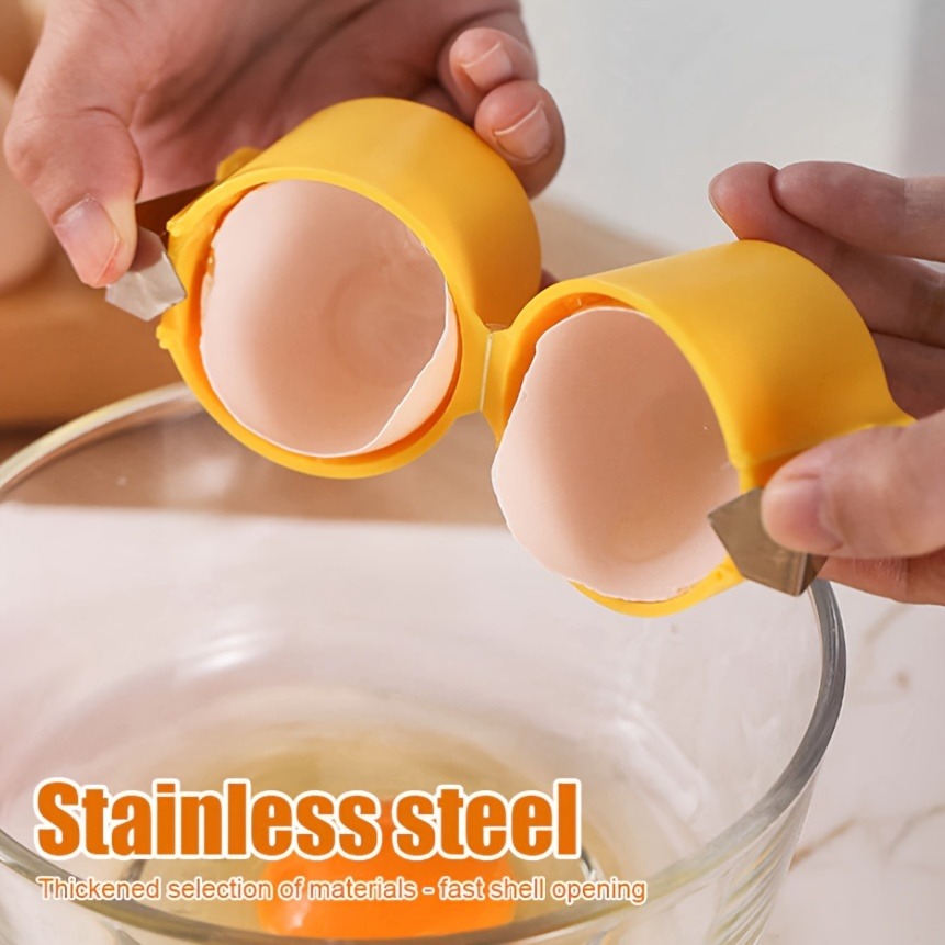 Egg Shell Opener Cutter – Portable Stainless Steel Egg Topper Tool for Boiled Eggs (Random Color) - Image 3