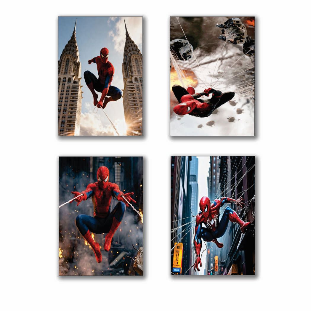 Set of 4 Premium Wall Art Photo Tiles – Modern Home Decor Sets 8x11 - Image 2
