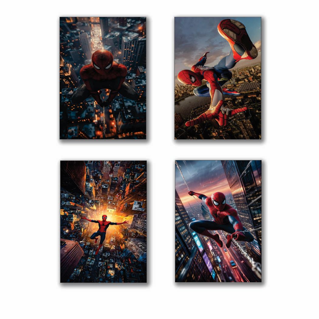 Set of 4 Premium Wall Art Photo Tiles – Modern Home Decor Sets 8x11 - Image 2