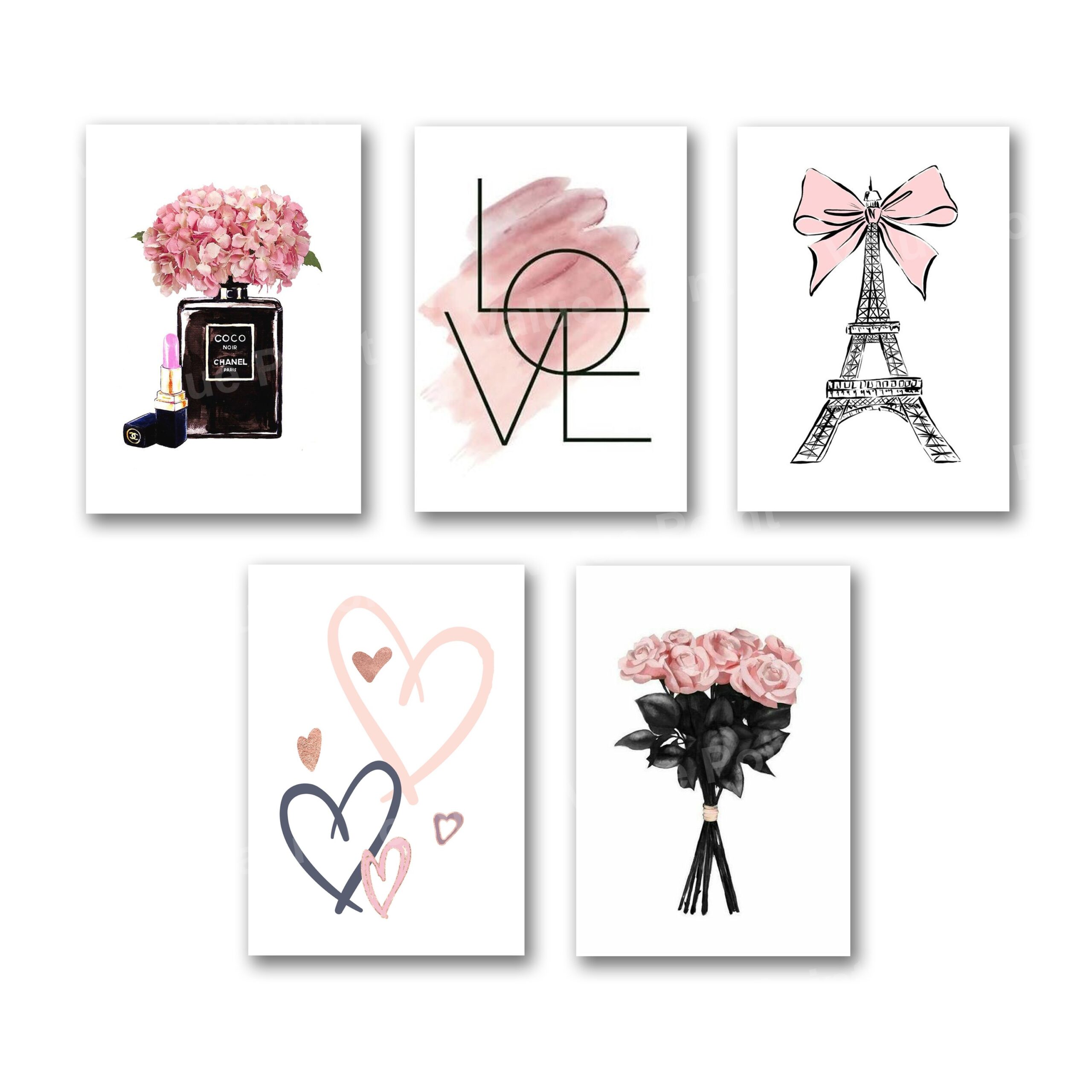 Set of 5 Premium Wall Art Photo Tiles – Modern Home Decor Sets 8x11 - Image 2