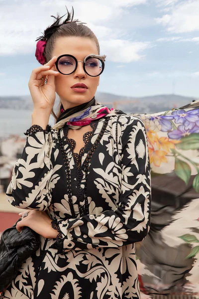 Elegant 3 Piece Embroidered Lawn Suit with Digital Print & Printed Chiffon Dupatta – Unstitched Summer Collection - Image 3