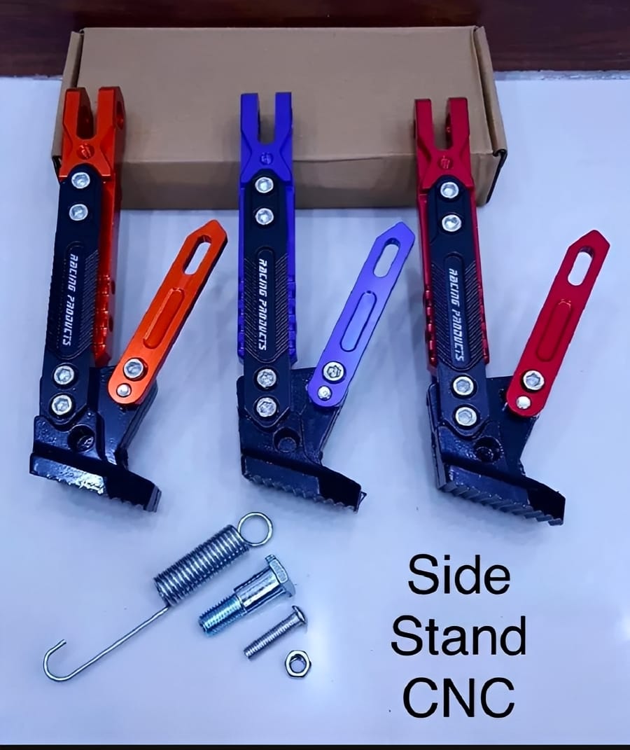 Universal Adjustable Aluminum Motorcycle Kickstand – CNC Side Stand - Image 5
