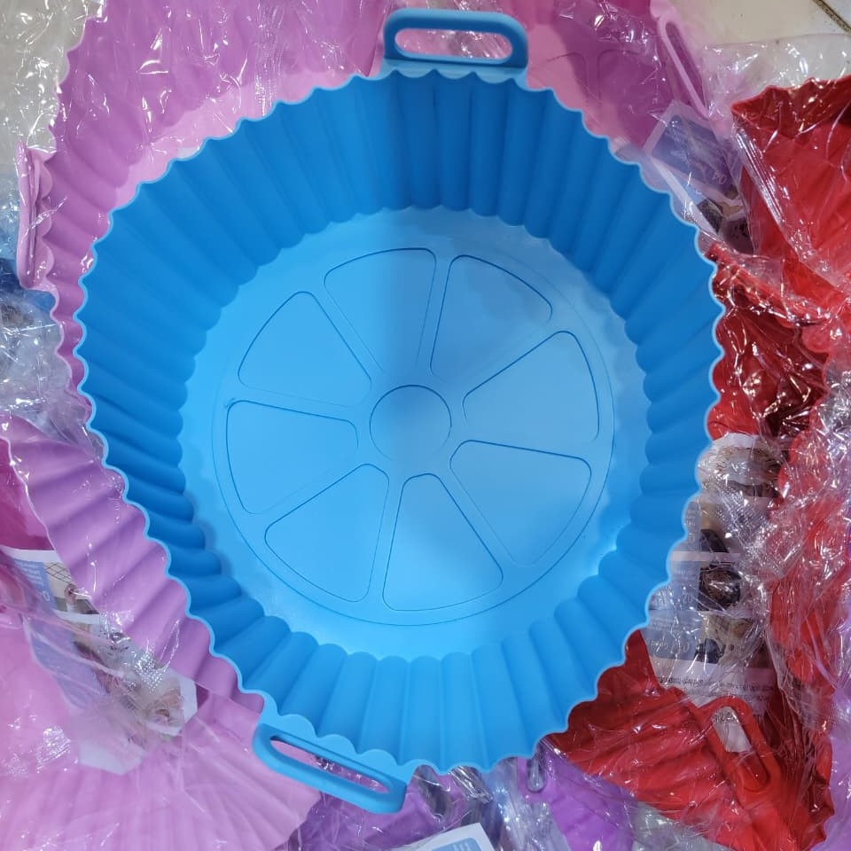 Air Fryer Silicone Liner | 1pc | Food-Safe Non-Stick | Reusable Basket & Oven Accessory (Random Colour) - Image 5