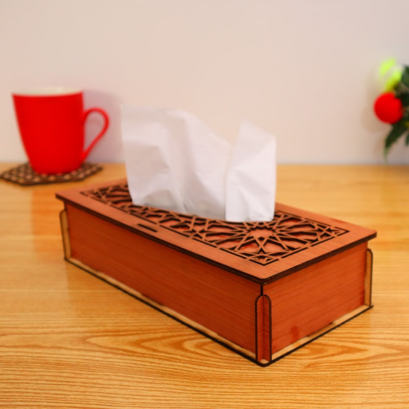 Wooden Tissue Box Elegant Design Smooth Finish Easy Use Durable Construction For Home And Offices - Image 2