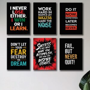 Set of 6 Premium Wall Art Photo Tiles – Modern Home Decor Sets 8 X 11