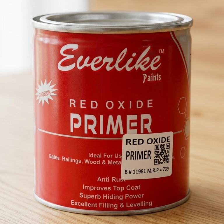 Everlike Red Oxide Primer 0.91 Liter – Anti Rust Metal & Wood Primer for Strong Base Coating - Image 3