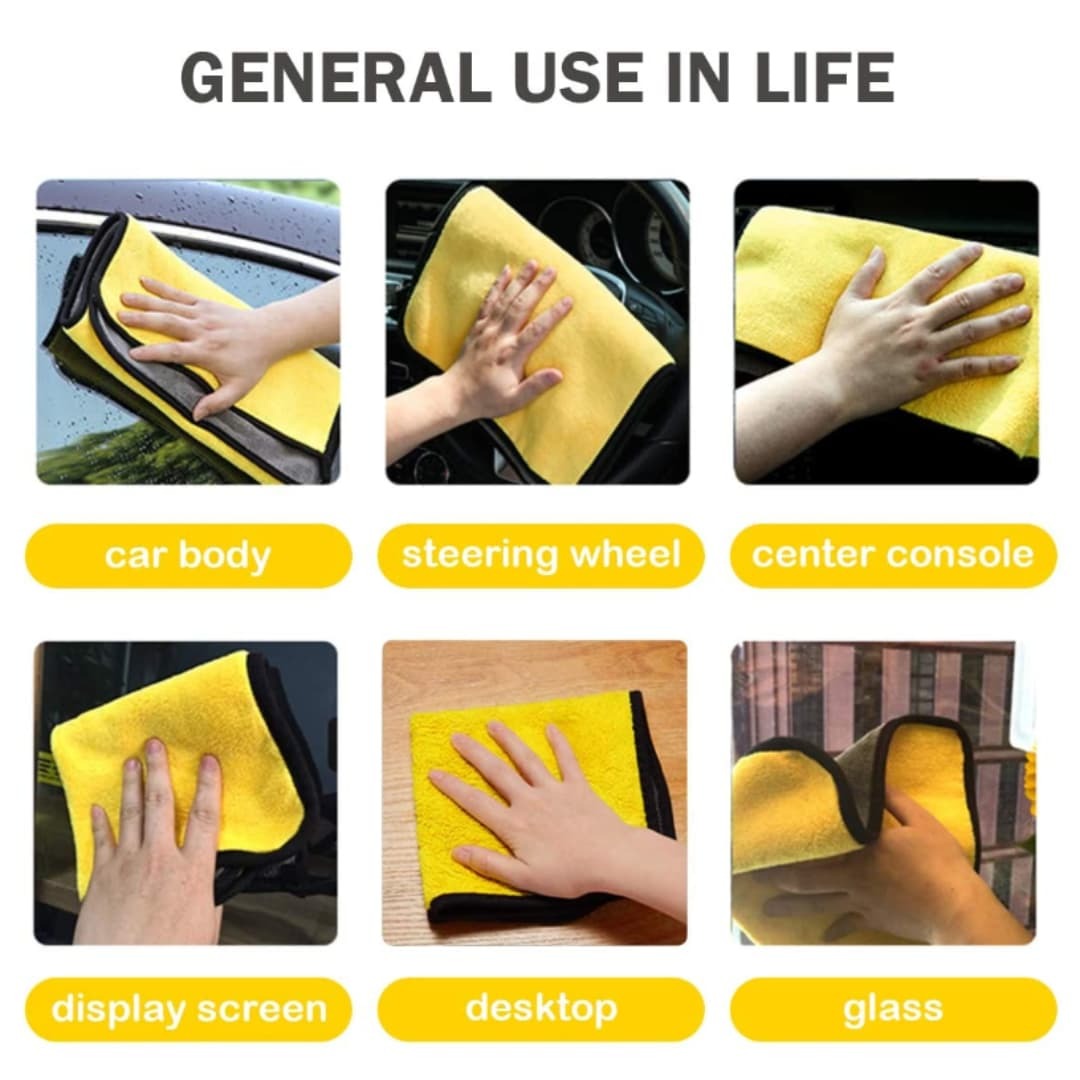 Microfiber Cloth 40×40 cm | Double-Sided | Soft, Lint-Free & High Absorbency - Image 3