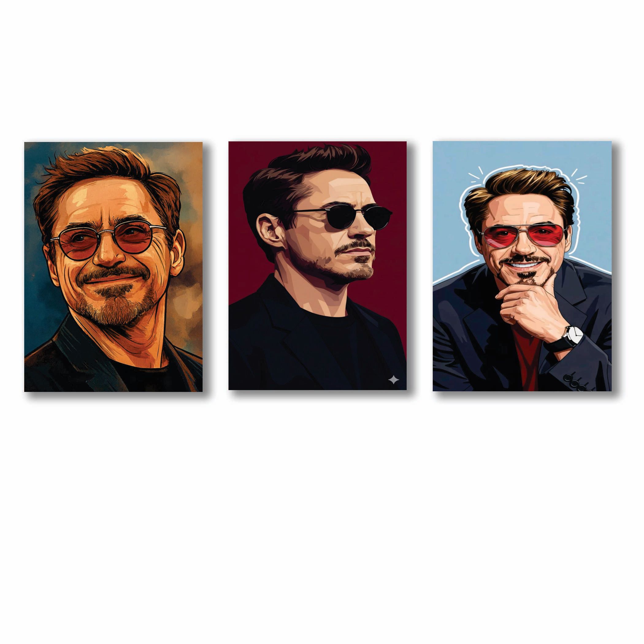 Set of 3 Premium Wall Art Photo Tiles – Modern Home Decor Sets 8x11 - Image 2
