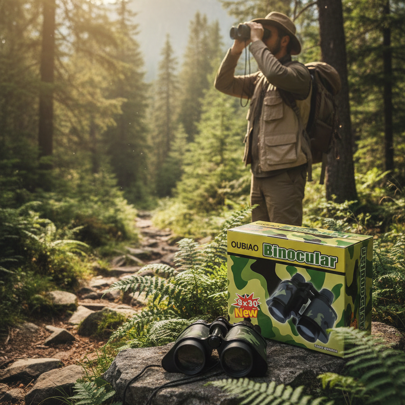 Kid’s Explorer Binoculars – 8x30 Optical Lens for Fun Learning & Outdoor Exploration | Portable, Kid-Friendly Mini Binoculars for Nature Trips, Bird Watching, Games & Travel Adventures - Image 2
