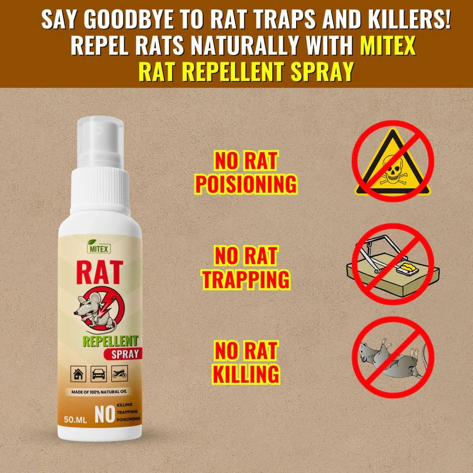 Rat Repellent Spray – Protects Car Wires & Engine, Home & Office Use, Long-Lasting (50ml) - Image 3