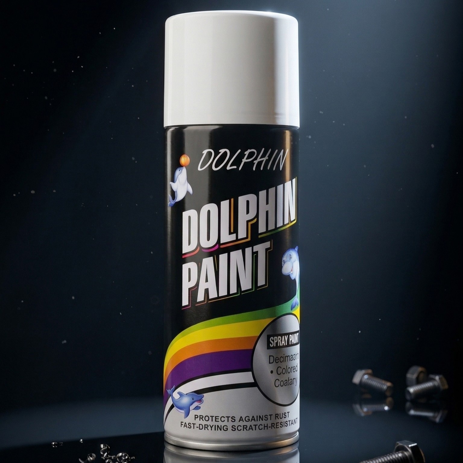 Dolphin Multi-Purpose Spray Paint – Fast-Drying, Anti-Rust & Scratch Resistant – High-Gloss Finish for Metal, Wood, Plastic & Automotive – 300ml - Image 4