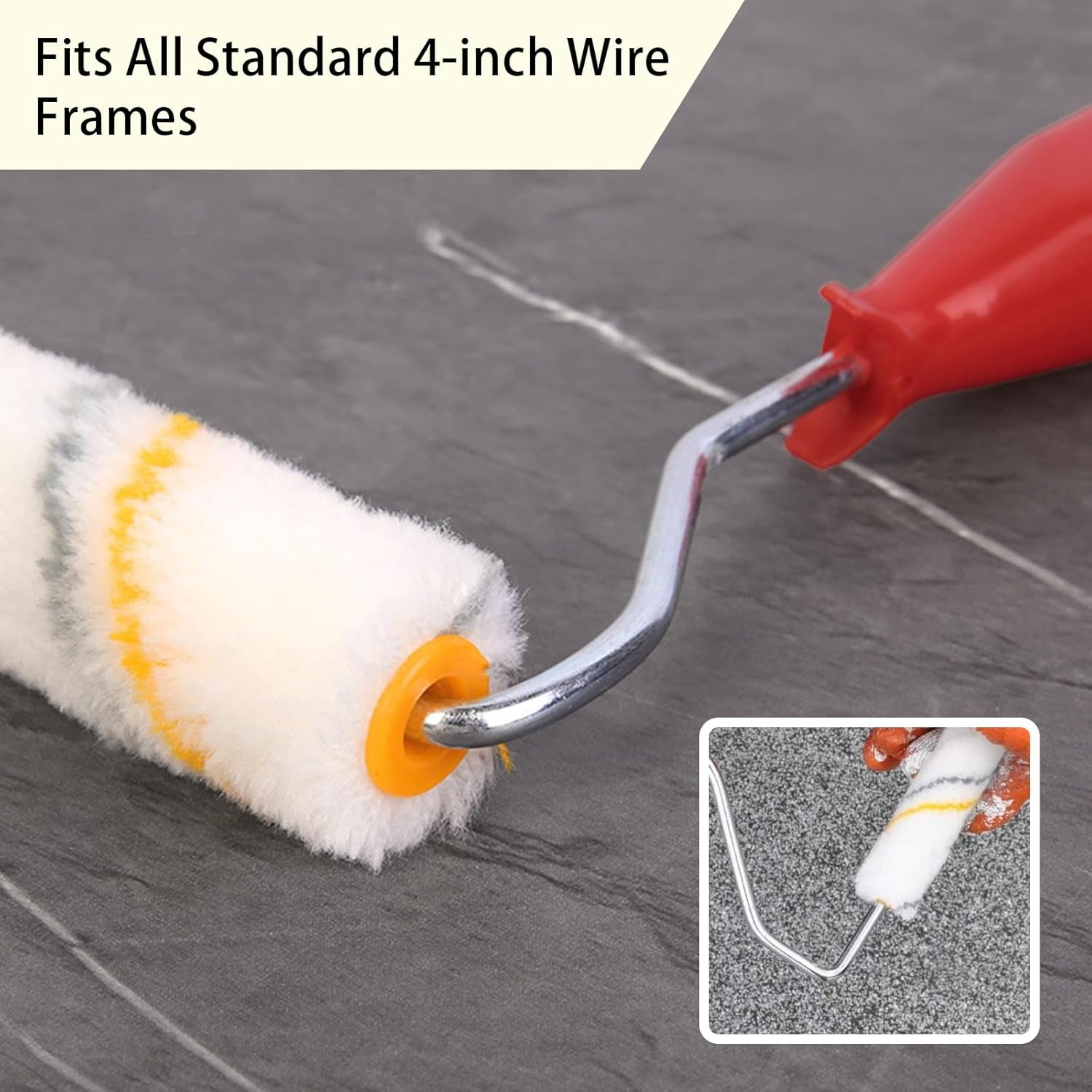 Mini Paint Roller Refill 4 Inch – High Quality Paint Roller Sleeve for Smooth Wall Finishing (10 PCs) - Image 3