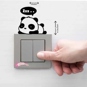 Panda Cute Switch Board Sticker Pvc Water Proof Longlasting Color