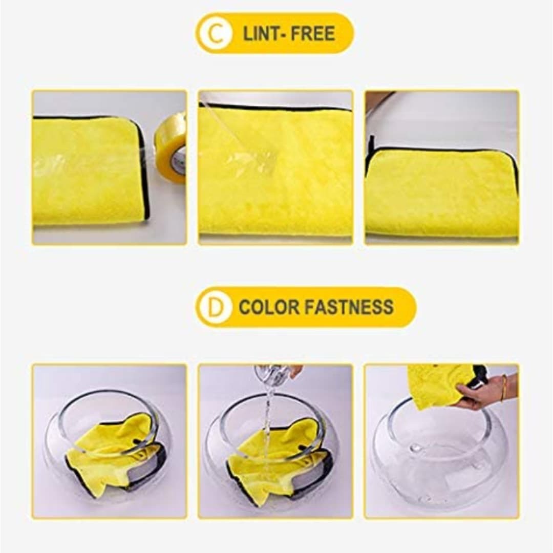Microfiber Cloth 40×40 cm | Double-Sided | Soft, Lint-Free & High Absorbency - Image 2