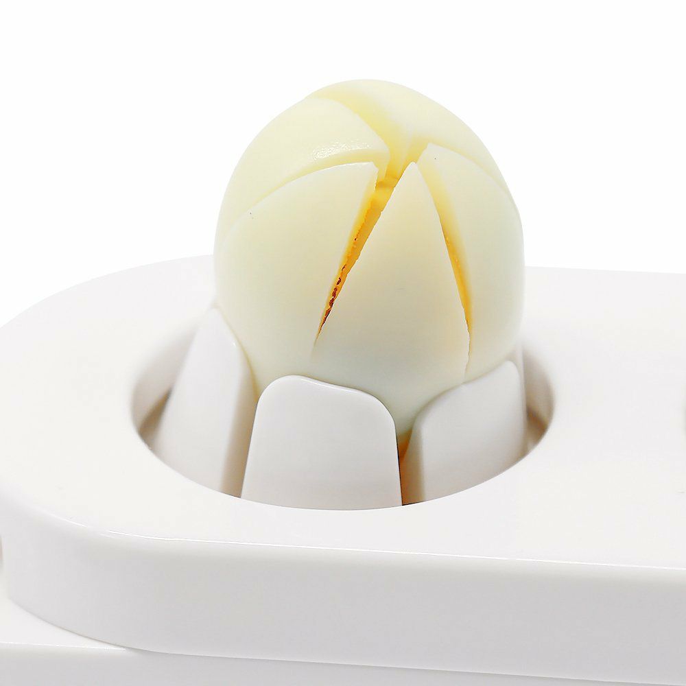 2-in-1 Egg Cutter & Slicer – Boiled Egg Slicing Machine with Stainless Steel Cutting Wires, Kitchen Cooking Tool | Random Color - Image 3