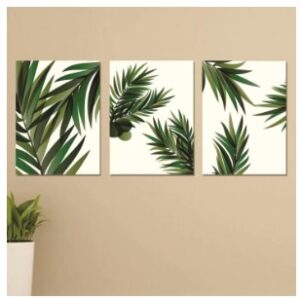 Set of 3 Wooden Photo Tile Wall Art Frames (8×11 Inches) – MDF Spiritual Wall Décor with Easy Stick Back
