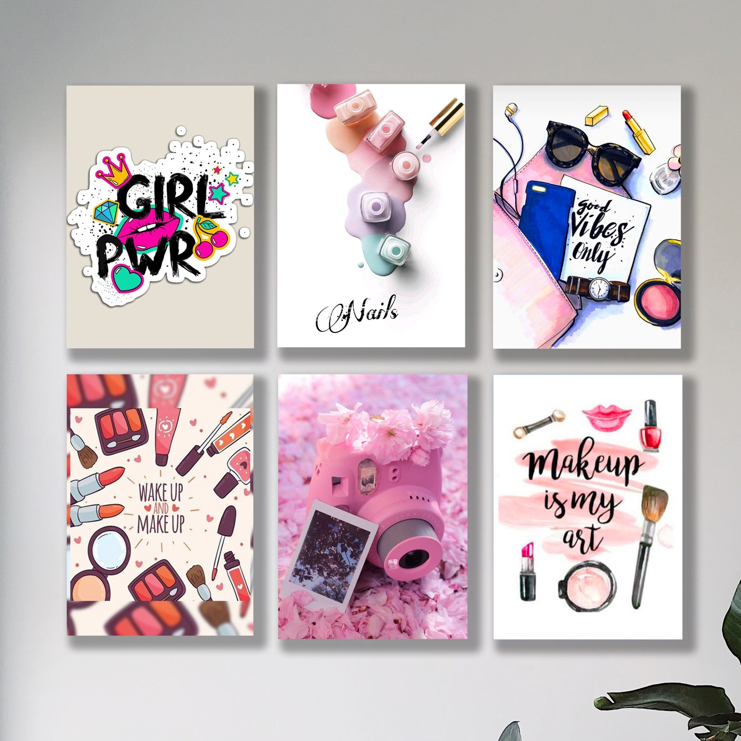 Set of 6 Premium Wall Art Photo Tiles – Modern Home Decor Sets 8x11