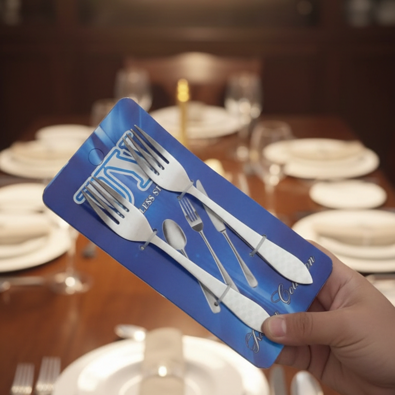 6 Pcs Stainless Steel Table Fork Set | Premium Quality | Durable & Dishwasher Safe | Elegant Design - Image 2