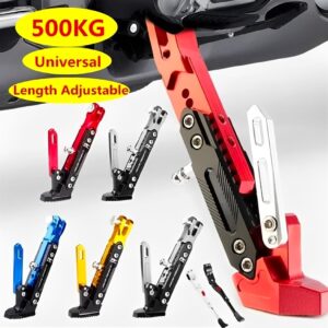 Universal Adjustable Aluminum Motorcycle Kickstand – CNC Side Stand