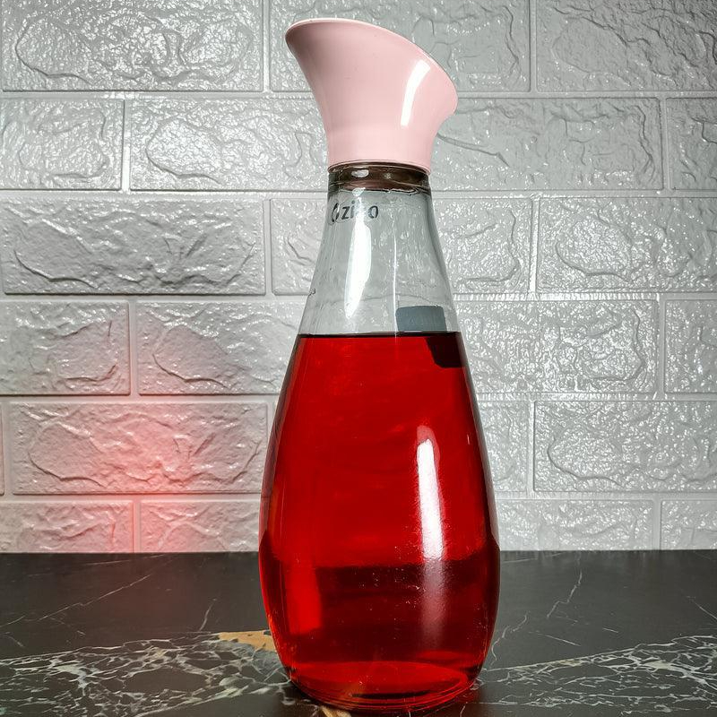 Turkish Style 1400 Ml Heavy Glass Bottle Elegant Durable Classic Design For Daily Use And Storage (Random Color Cap) - Image 3