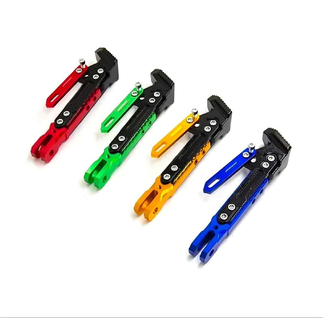 Universal Adjustable Aluminum Motorcycle Kickstand – CNC Side Stand - Image 2