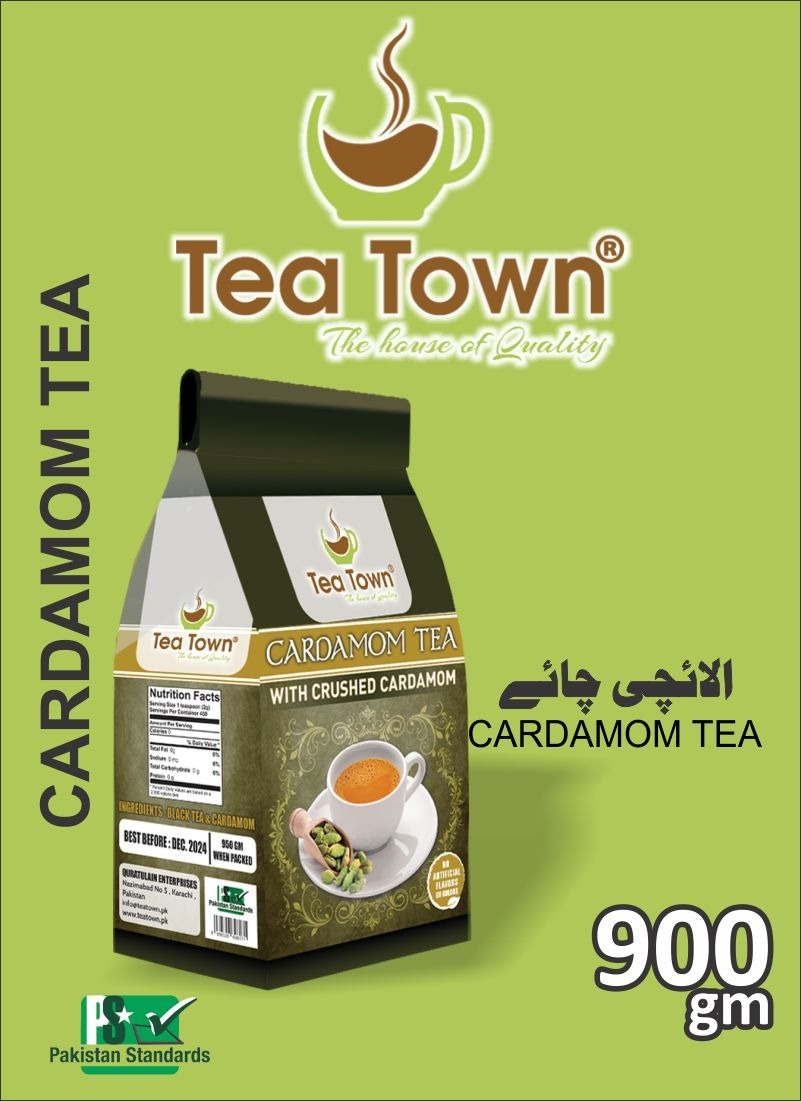 Tea Town Cardamom Tea Elaichi Chai Unique Aromatic Blend - Image 4