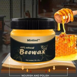 Mintiml Natural Beewax Wood Polish | Multi‑Purpose Furniture Care | Restores & Protects
