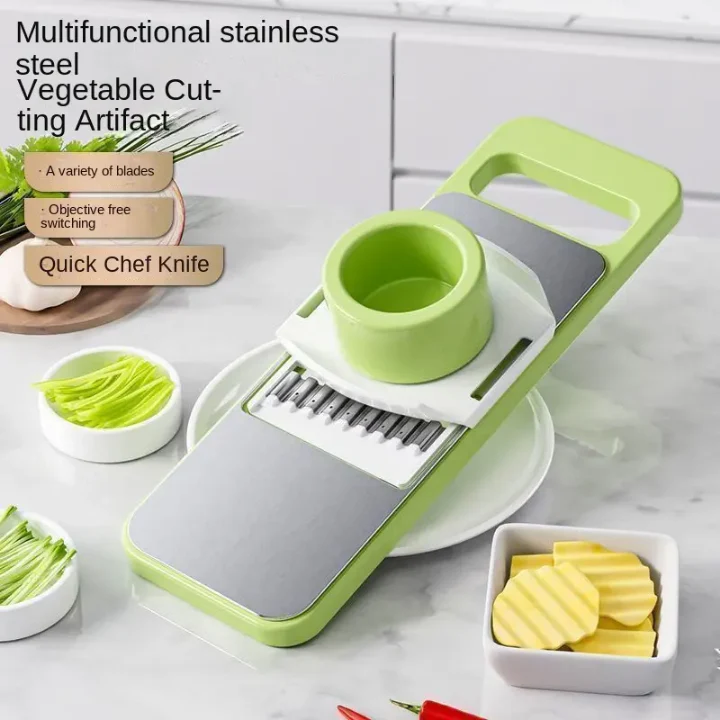 5in1 Vegetable Cutter | Multifunctional Stainless Steel Vegetable Cutter & Slicer | Kitchen Tool - Image 5