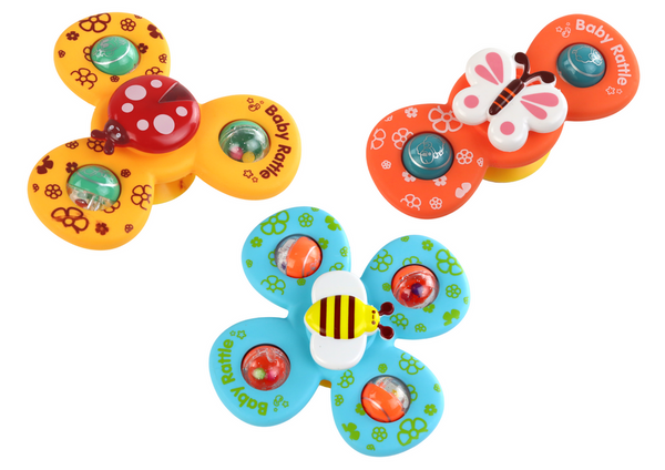 3PCS Rattle Suction Baby Toys Set Fun Sensory Teether Toys For Infants And Toddlers - Image 2