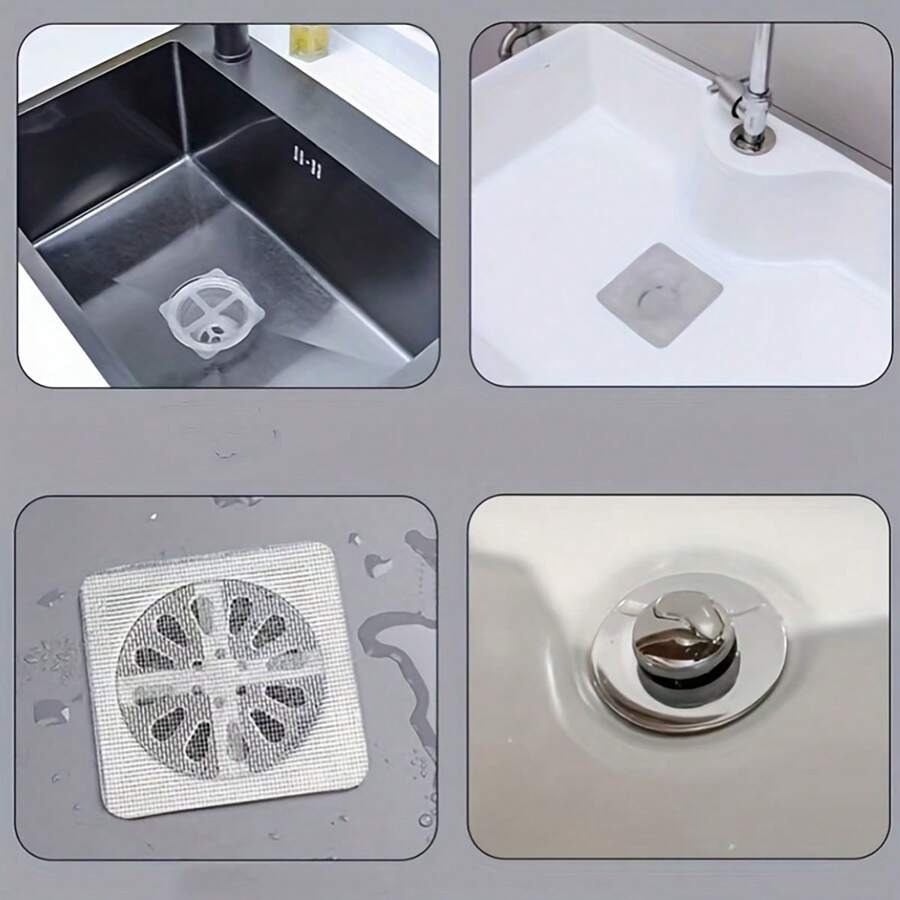 10 Pcs Multifunctional Net Sticker Drainer – Perfect for Bathroom, Kitchen & More - Image 2